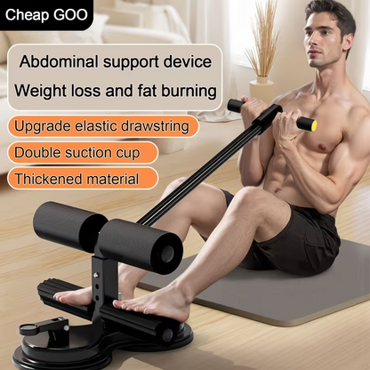 Foldable Sit-Up Assist Device – Double Suction Cup Home Fitness Equipment