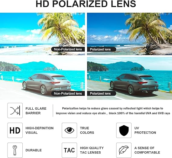 Vintage TR90 Half-Frame – UV400 Square Sunglasses