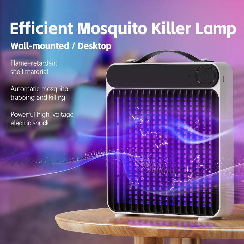 2-in-1 Rechargeable Mosquito Killer Lamp – Desktop & Hanging Bug Zapper