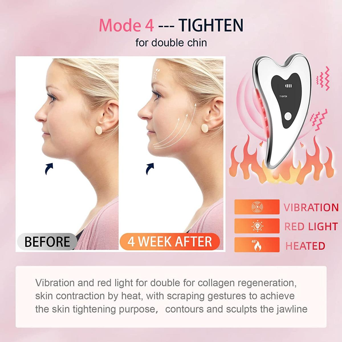 2-in-1 Hot & Vibration Facial Massager – Electric Gua Sha Beauty Device